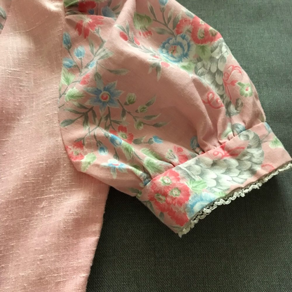 Vintage Pink Floral Maxi Dress - Picture 4 of 8